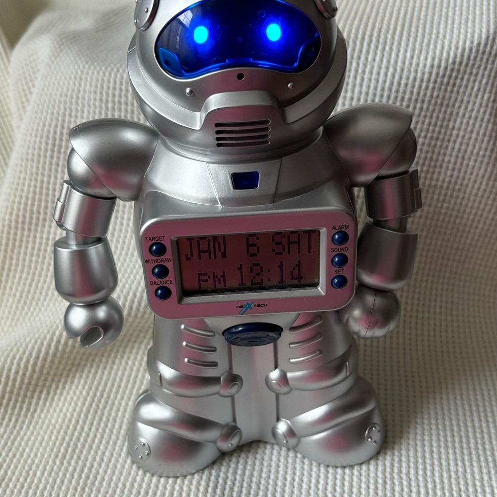 Robot piggy Bank save withdrawal target goal Nexxtech Rare